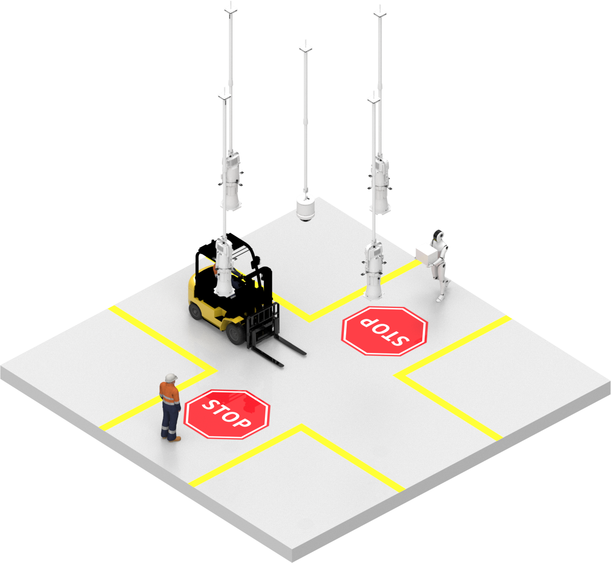 4-way intersection stop